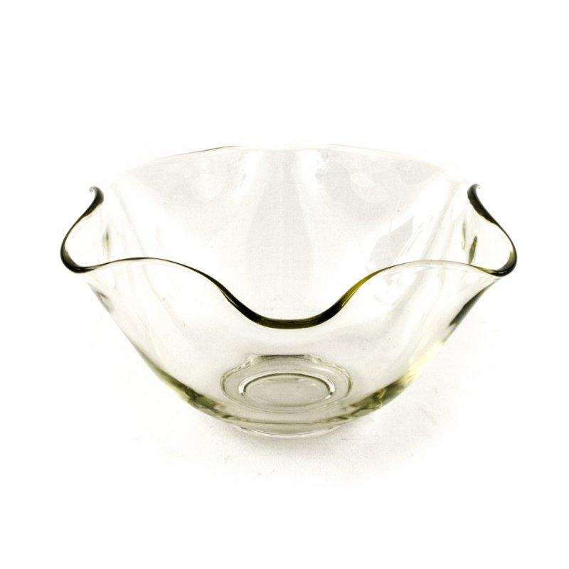 Glass Bowl Scalloped